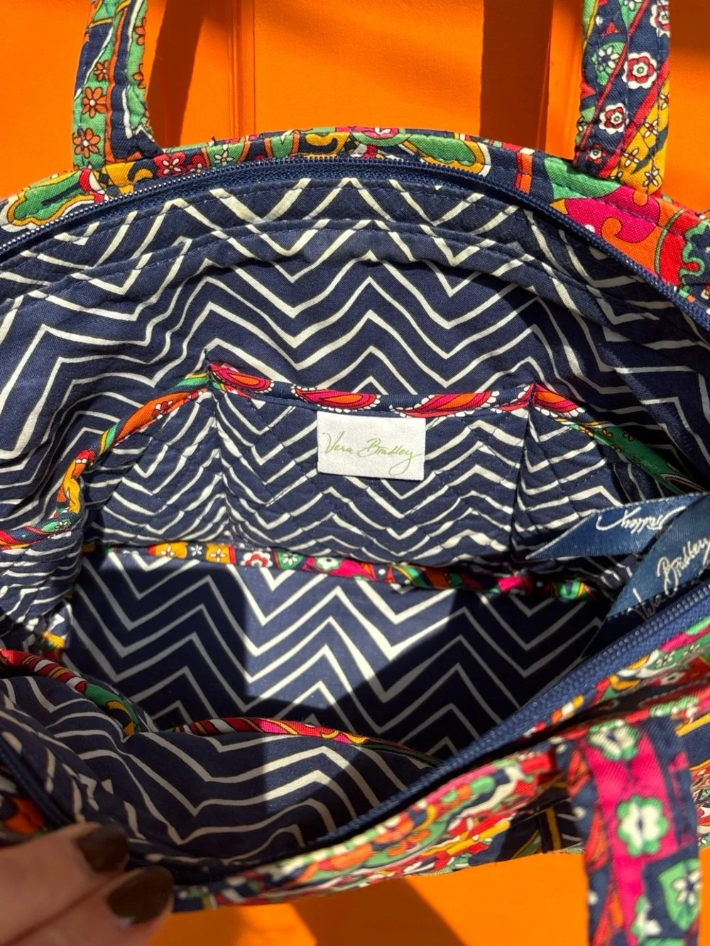Vera Bradley Get Carried Away travel tote in Venetian Paisley